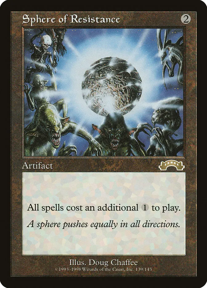 1998 Exodus Sphere of Resistance rare #139 rare card image