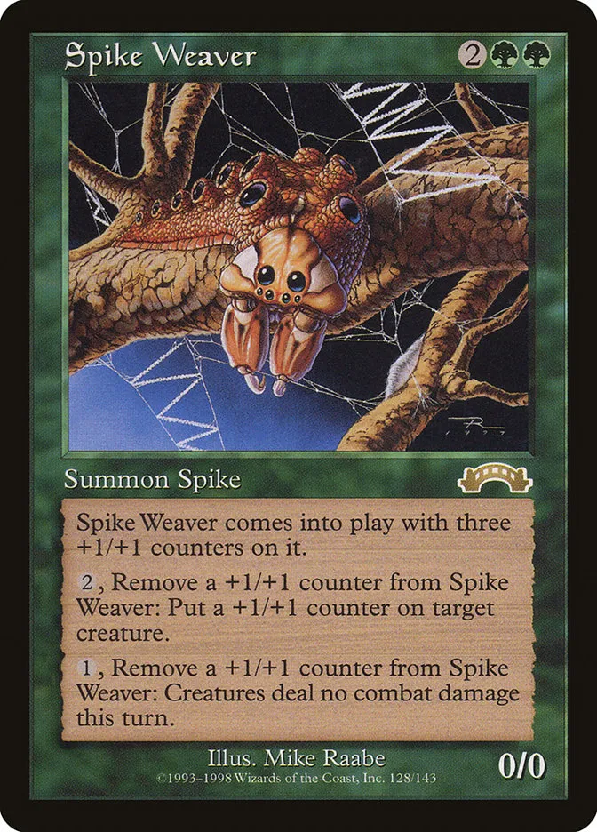 1998 Exodus Spike Weaver #128 rare card image