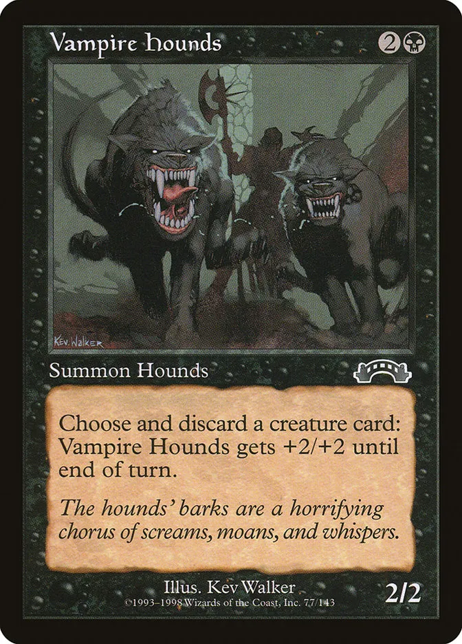 1998 Exodus Vampire Hounds common #77 common card image