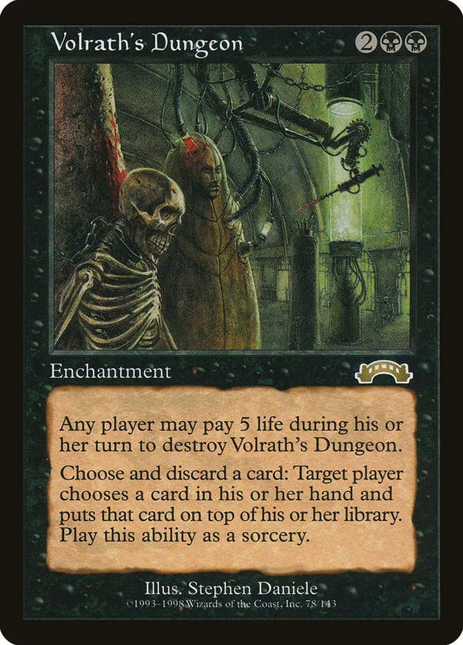 1998 Exodus Volrath's Dungeon rare #78 rare card image