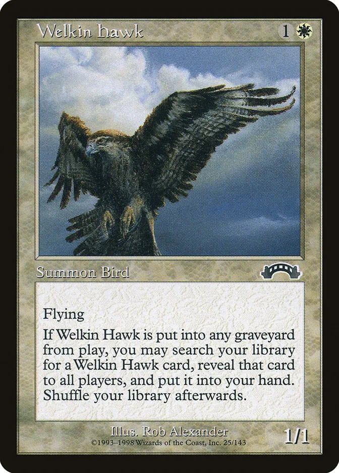 1998 Exodus Welkin Hawk common #25 common card image