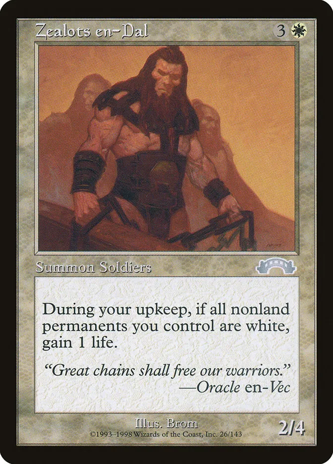 1998 Exodus Zealots en-Dal uncommon #26 uncommon card image