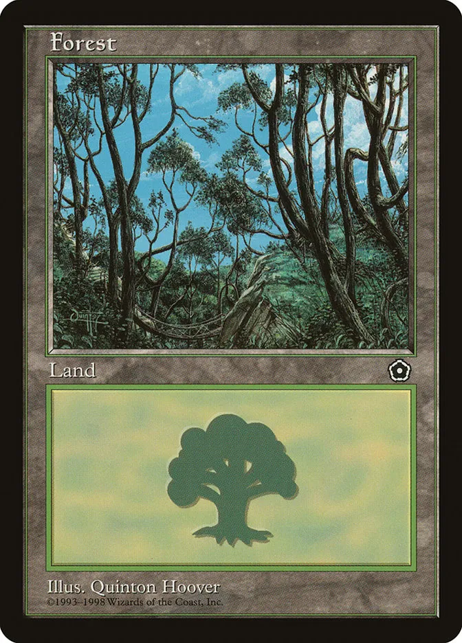 1998 Portal Second Age Forest common #165 common card image