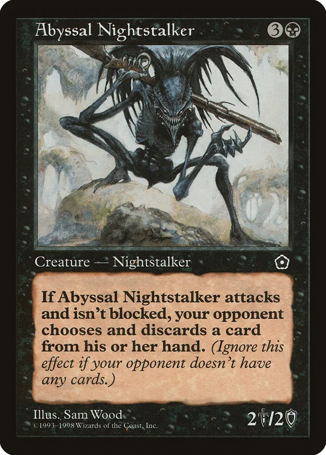 1998 Portal Second Age Abyssal Nightstalker uncommon #61 uncommon card image