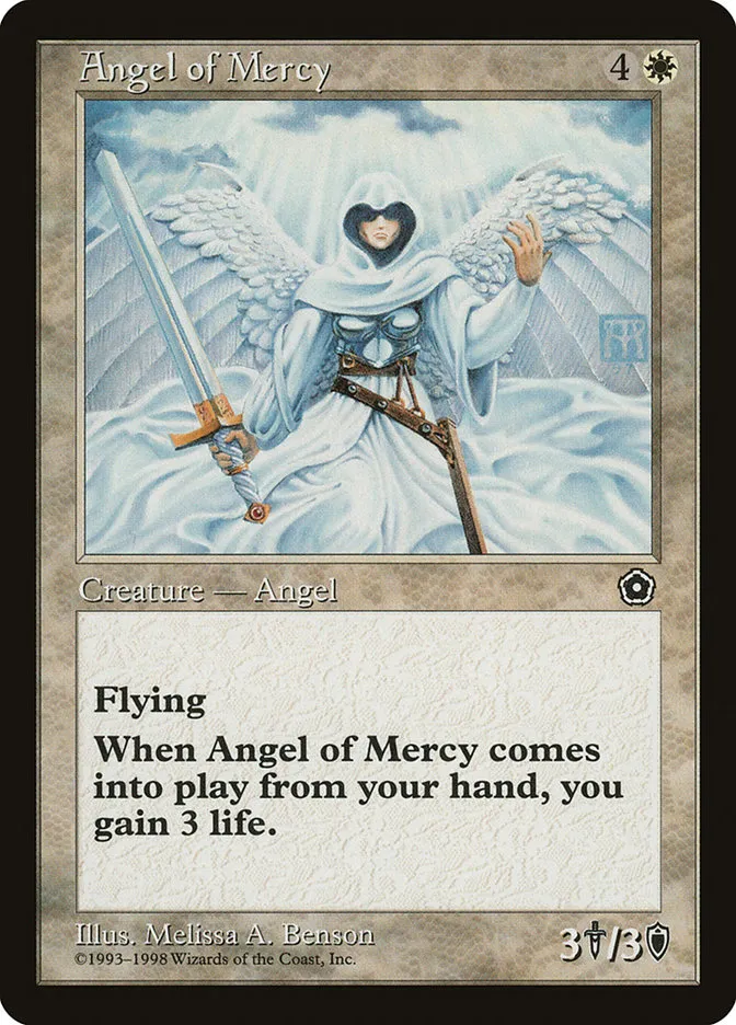 1998 Portal Second Age Angel of Mercy uncommon #8 uncommon card image