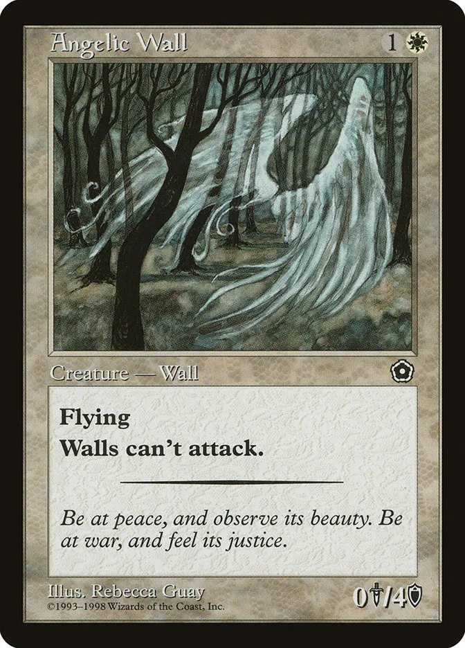 1998 Portal Second Age Angelic Wall common #10 common card image