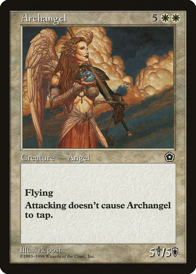 1998 Portal Second Age Archangel rare #11 rare card image