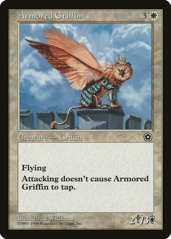 1998 Portal Second Age Armored Griffin #13 uncommon card image