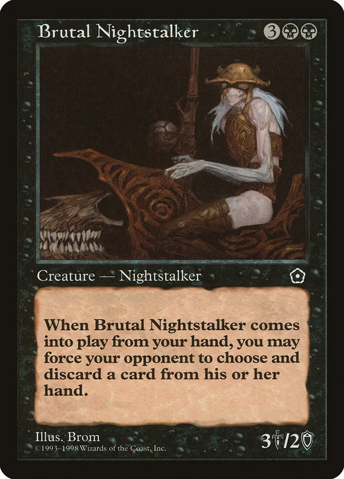 1998 Portal Second Age Brutal Nightstalker uncommon #64 uncommon card image