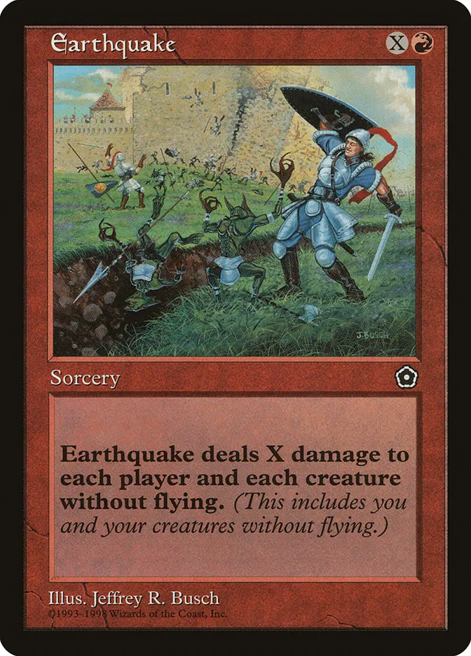 1998 Portal Second Age Earthquake #94 rare card image