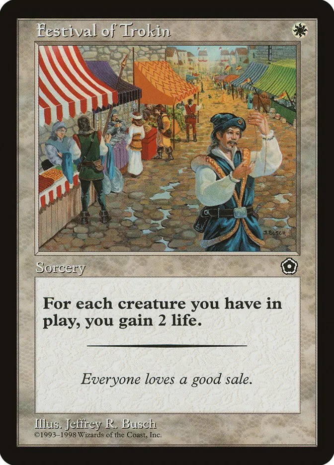 1998 Portal Second Age Festival of Trokin common #16 common card image