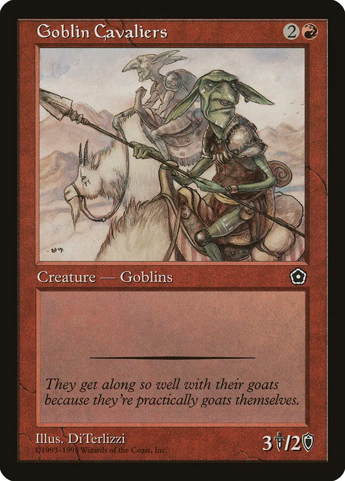 1998 Portal Second Age Goblin Cavaliers #95 common card image