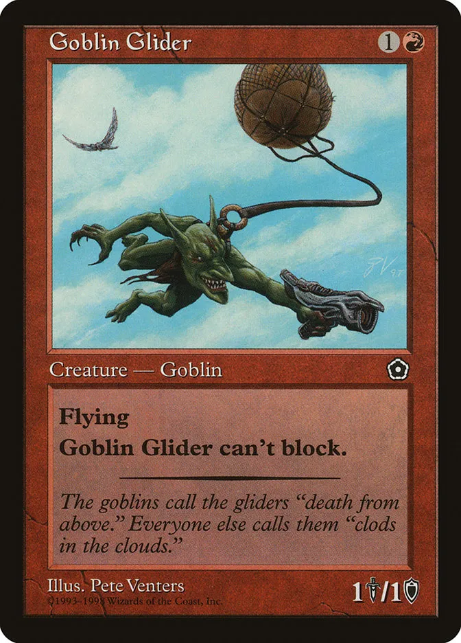 1998 Portal Second Age Goblin Glider common #98 common card image
