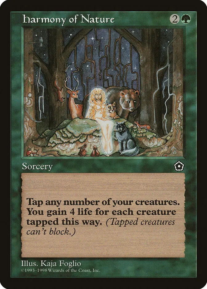 1998 Portal Second Age Harmony of Nature uncommon #128 uncommon card image