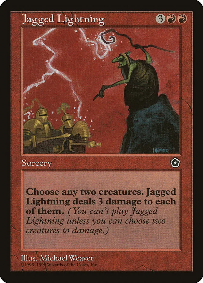1998 Portal Second Age Jagged Lightning uncommon #106 uncommon card image