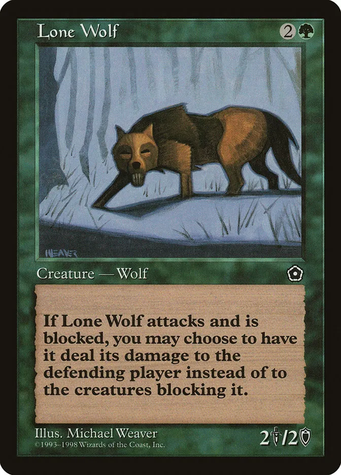 1998 Portal Second Age Lone Wolf uncommon #131 uncommon card image