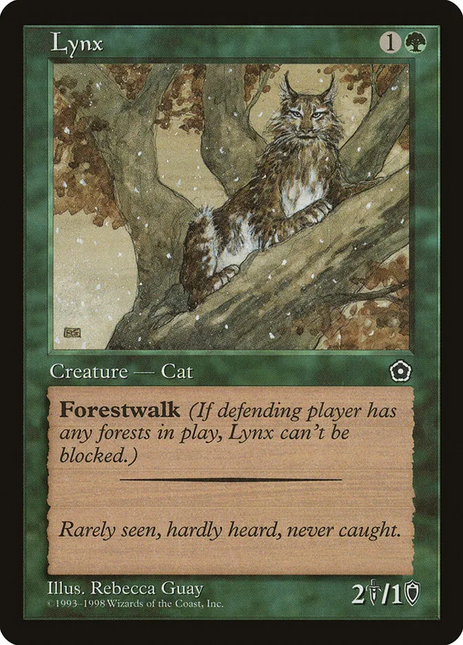1998 Portal Second Age Lynx common #132 common card image