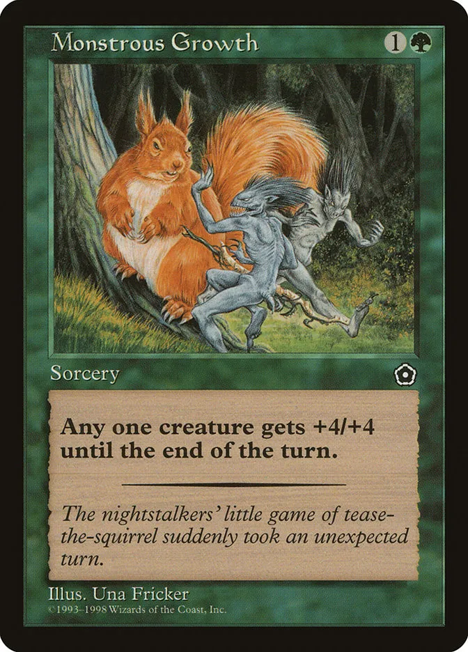 1998 Portal Second Age Monstrous Growth #133 common card image