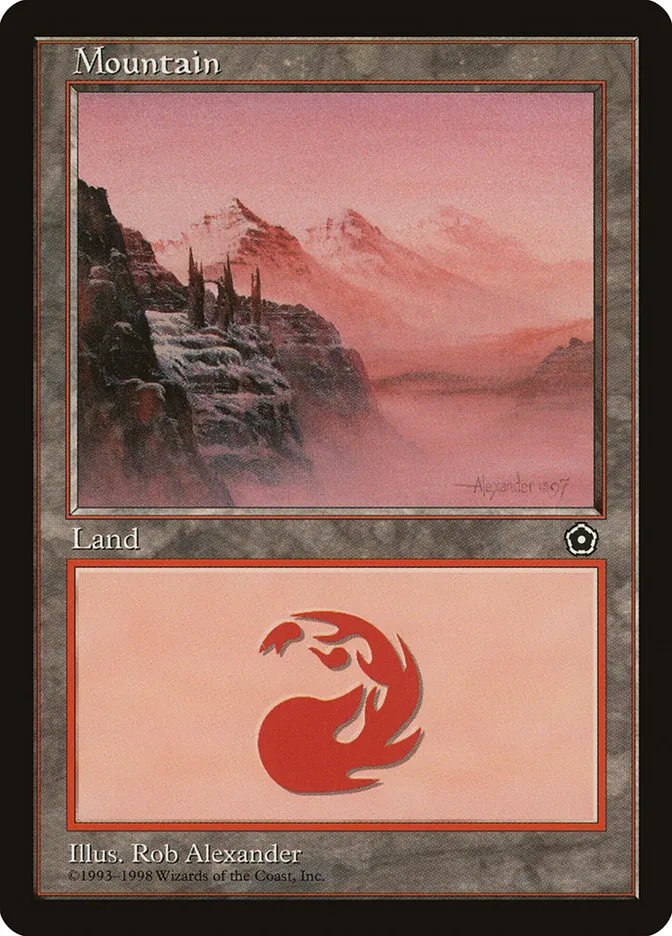 1998 Portal Second Age Mountain common #160 common card image