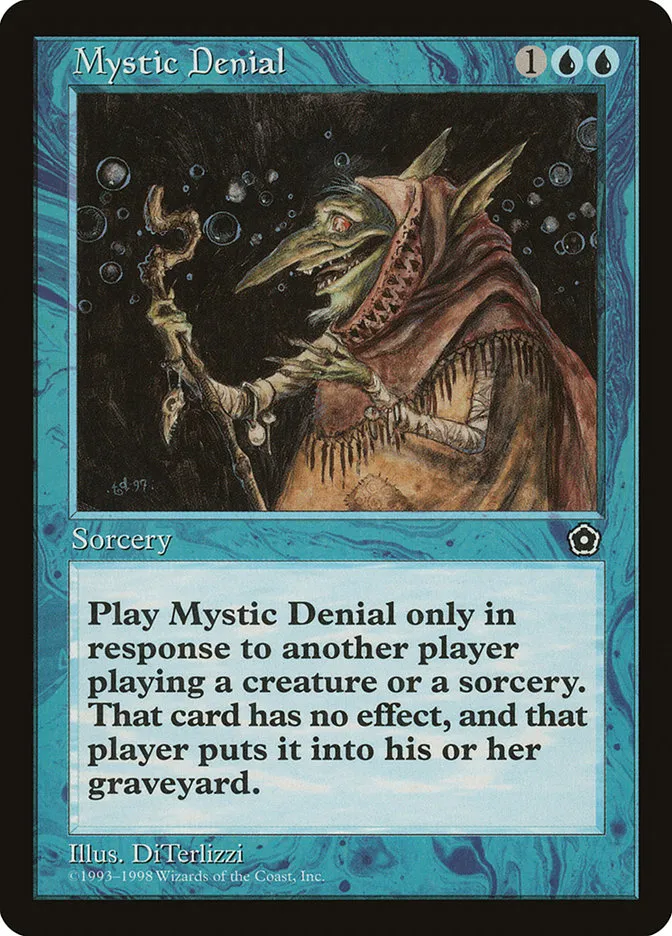 1998 Portal Second Age Mystic Denial uncommon #41 uncommon card image
