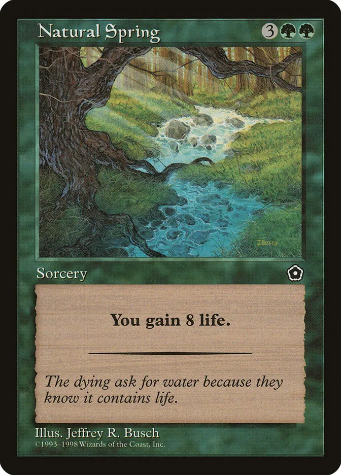1998 Portal Second Age Natural Spring common #134 common card image