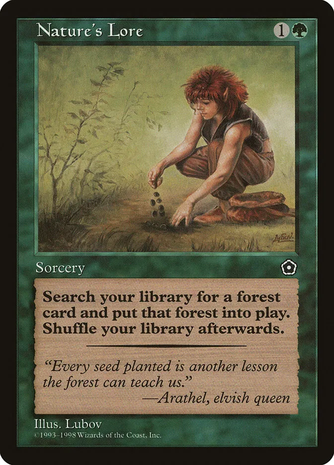 1998 Portal Second Age Nature's Lore common #135 common card image