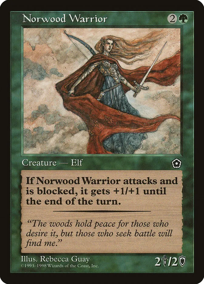 1998 Portal Second Age Norwood Warrior #140 common card image
