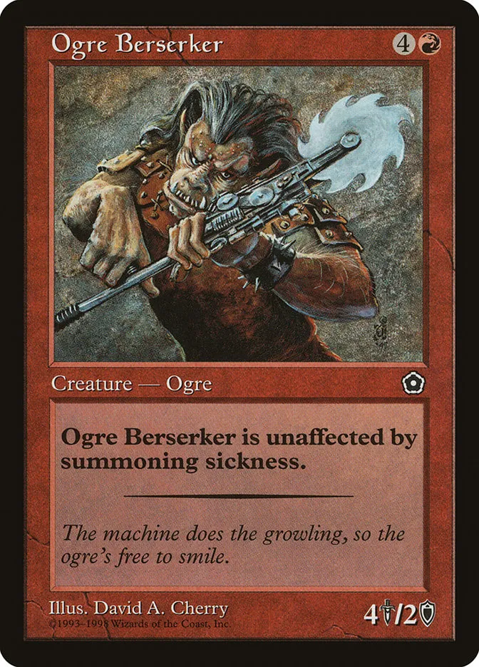 1998 Portal Second Age Ogre Berserker common #111 common card image