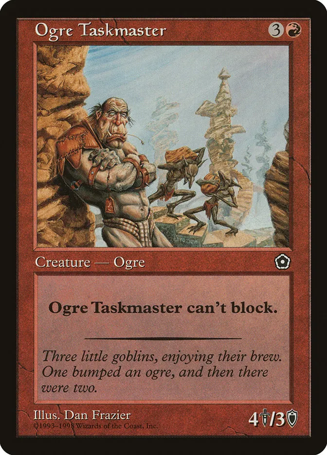 1998 Portal Second Age Ogre Taskmaster uncommon #112 uncommon card image