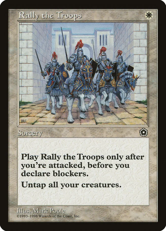 1998 Portal Second Age Rally the Troops #19 uncommon card image