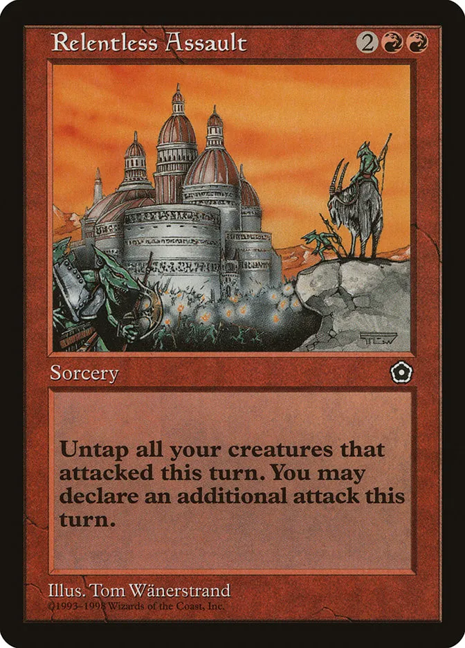 1998 Portal Second Age Relentless Assault #115 rare card image