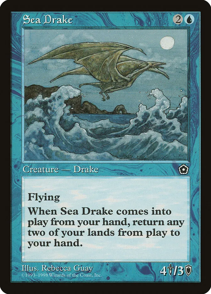 1998 Portal Second Age Sea Drake uncommon #45 uncommon card image