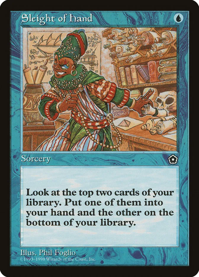 1998 Portal Second Age Sleight of Hand #46 common card image
