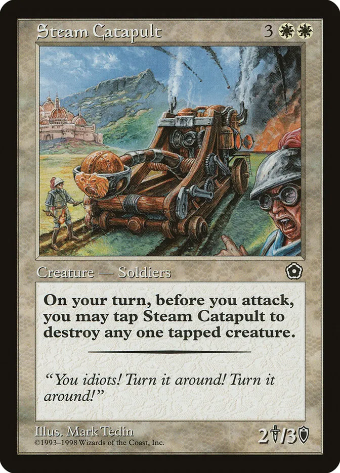 1998 Portal Second Age Steam Catapult rare #22 rare card image
