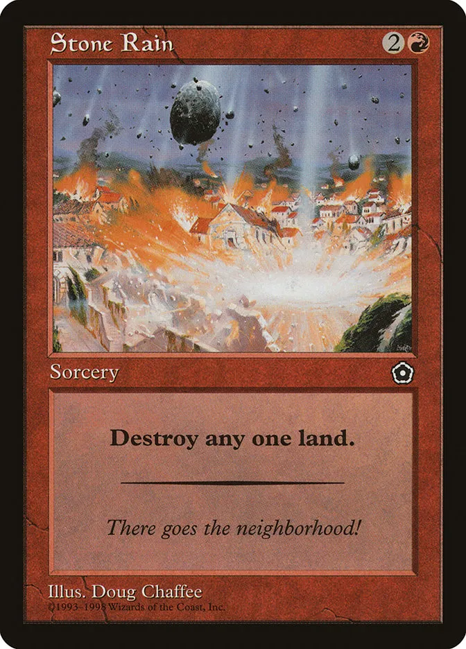 1998 Portal Second Age Stone Rain #117 common card image