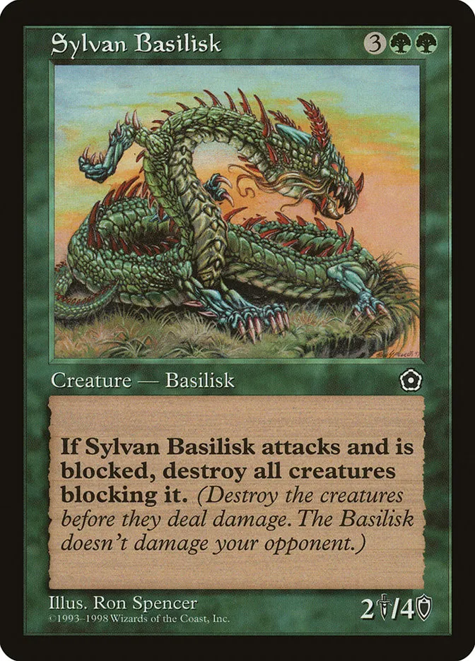 1998 Portal Second Age Sylvan Basilisk #146 rare card image