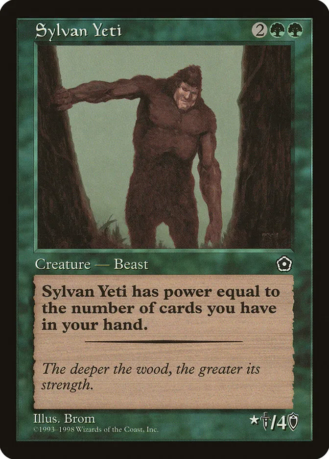 1998 Portal Second Age Sylvan Yeti rare #147 rare card image