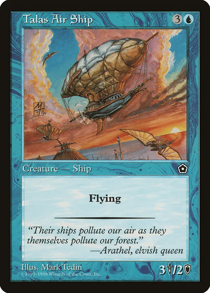 1998 Portal Second Age Talas Air Ship common #48 common card image