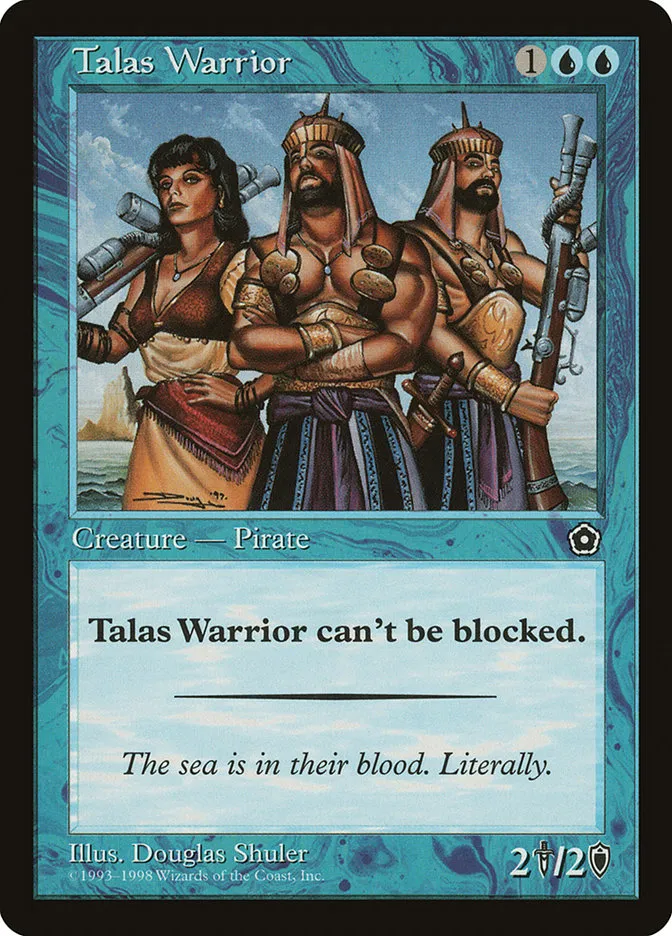 1998 Portal Second Age Talas Warrior rare #53 rare card image