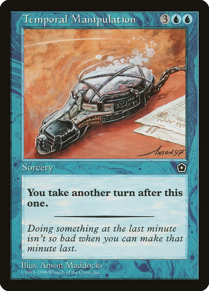 1998 Portal Second Age Temporal Manipulation #54 rare card image