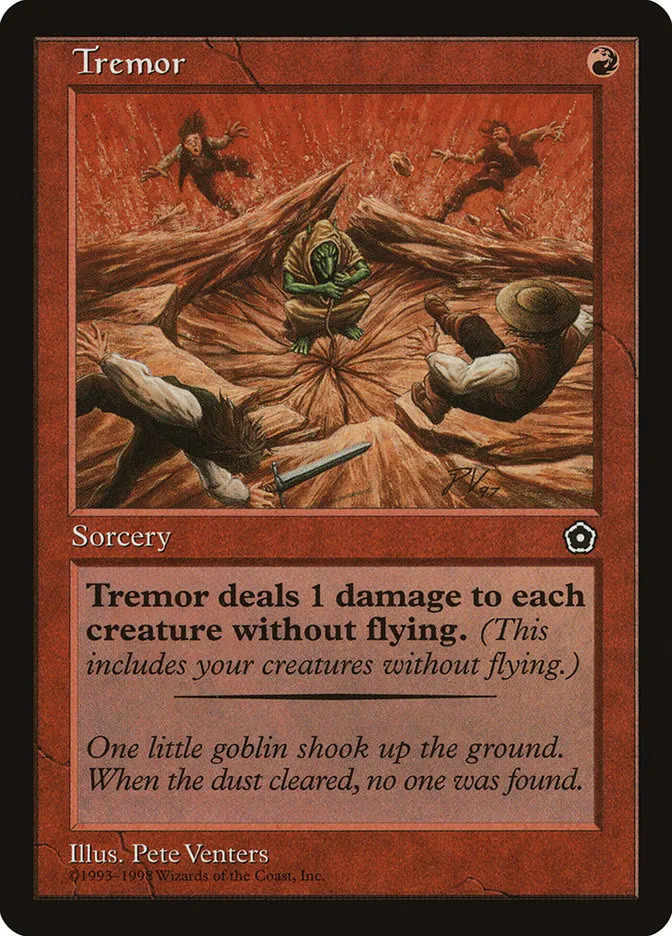 1998 Portal Second Age Tremor common #118 common card image