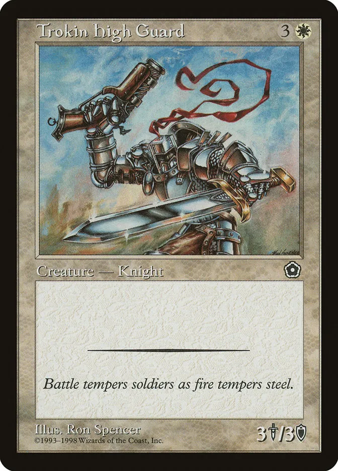 1998 Portal Second Age Trokin High Guard common #26 common card image