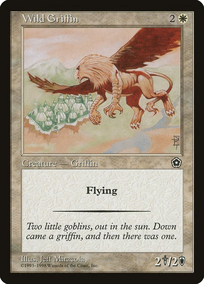 1998 Portal Second Age Wild Griffin common #30 common card image