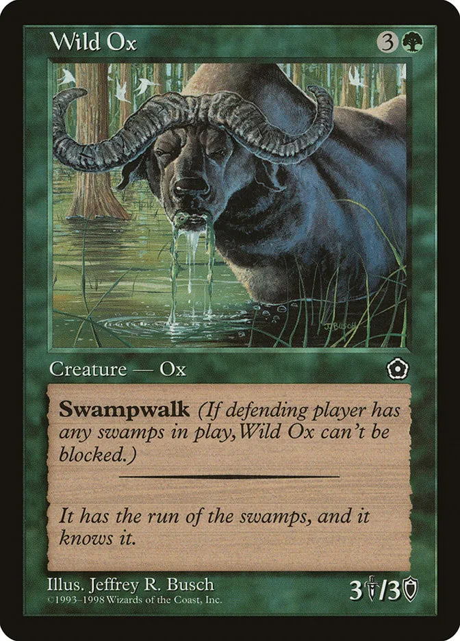 1998 Portal Second Age Wild Ox uncommon #150 uncommon card image