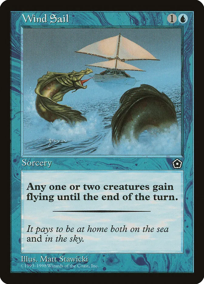 1998 Portal Second Age Wind Sail common #60 common card image