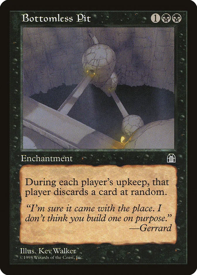 1998 Stronghold Bottomless Pit uncommon #51 uncommon card image