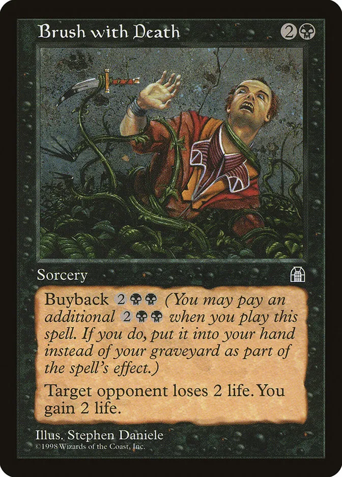 1998 Stronghold Brush with Death common #52 common card image