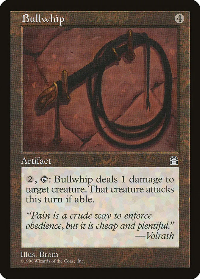 1998 Stronghold Bullwhip #132 uncommon card image