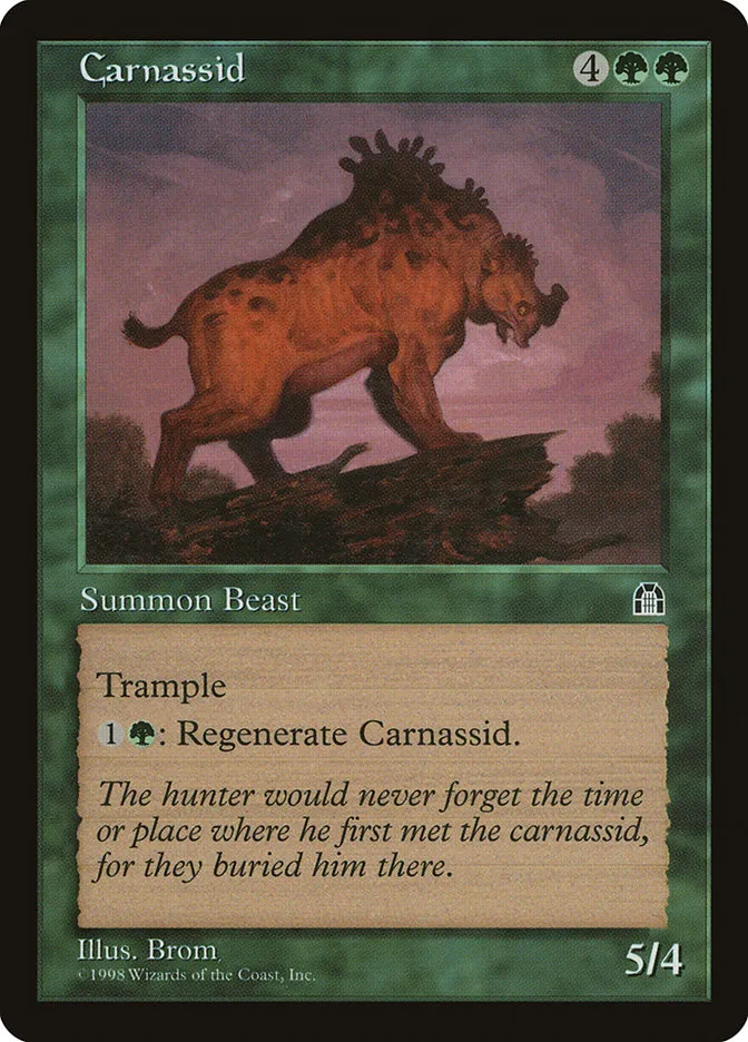 1998 Stronghold Carnassid rare #103 rare card image