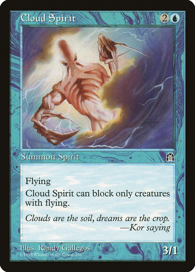 1998 Stronghold Cloud Spirit common #26 common card image